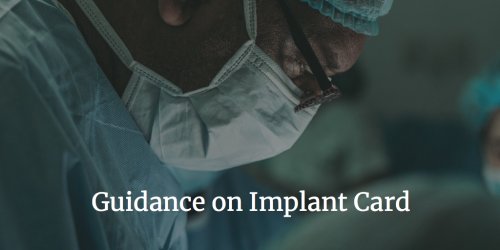 Implant card